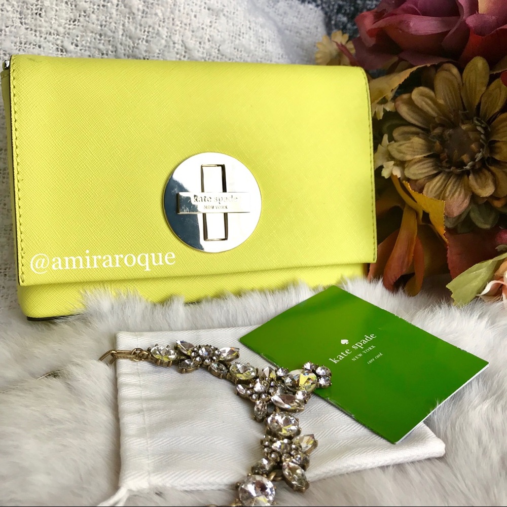Kate Spade Yellow Crossbody Bag✨